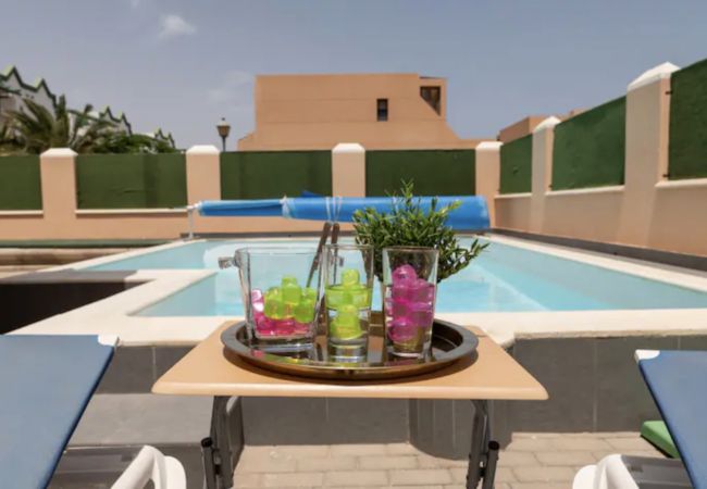 Bungalow/Linked villa in Antigua - Fuerteventura - Lightbooking Esmeralda private pool Caleta de Fuste 